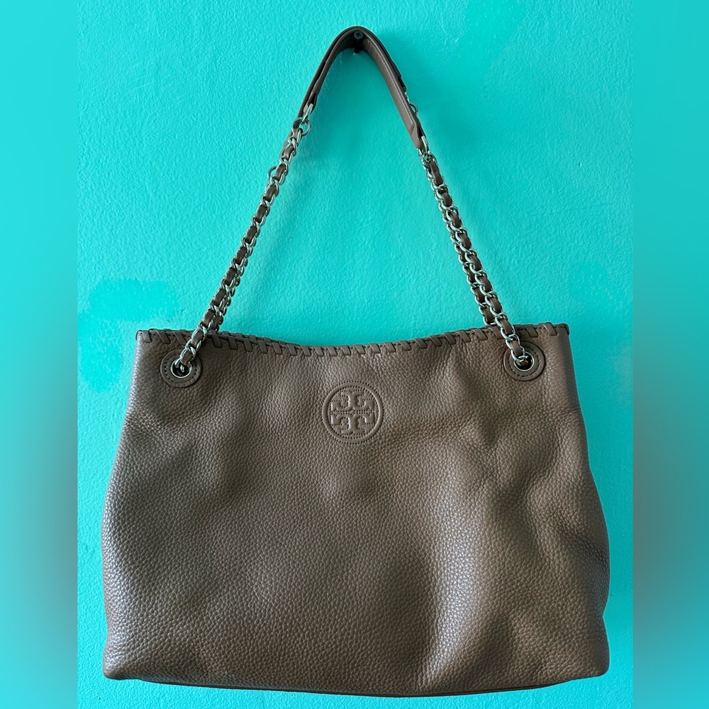 Tory Burch Brown Leather Shoulder Bag